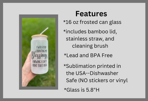 Features of can glasses, The Artsy Spot