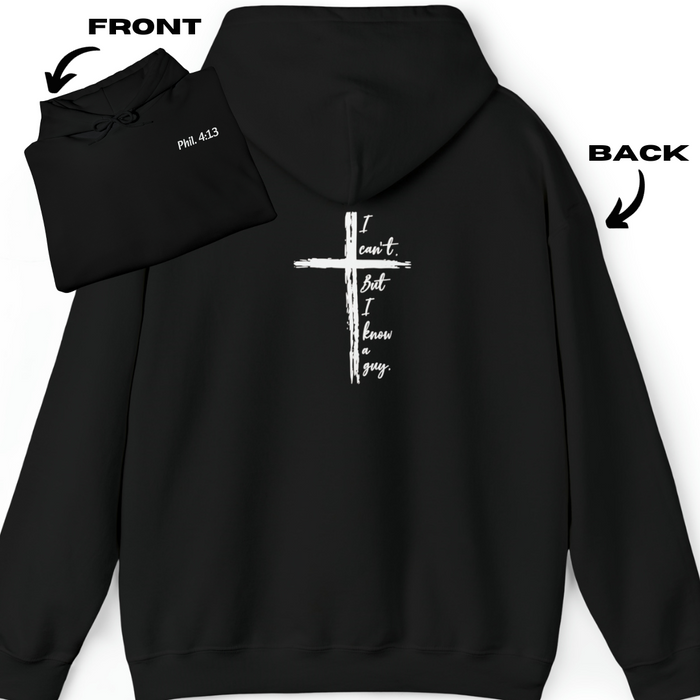 I can't but I know a guy, hoodie with Phil 4:13 and cross