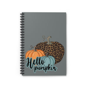 Hello pumpkin journal, fall journal, fall notebook, lined journal, beautiful bible study journal