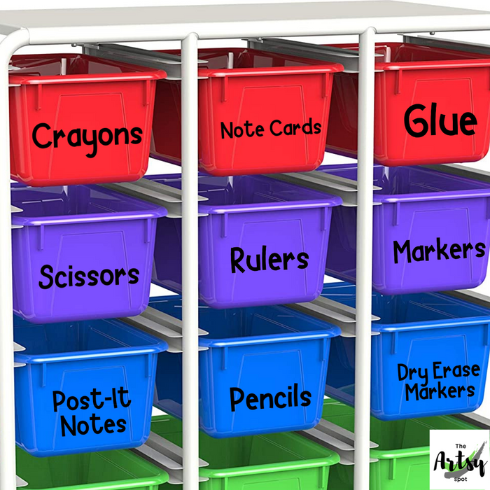 Classroom labels | Classroom Storage labels