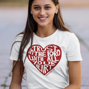 Trust in the Lord with all your heart Proverbs 3:5 shirt, Christian shirt, Faith-based apparel, Faith in God t-shirt, Jesus shirt