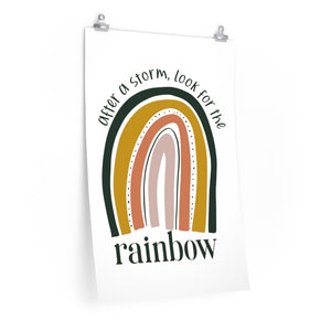 wall art print with rainbow quote, Classroom rainbow decor, bedroom rainbow decor