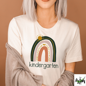 1st day of kindergarten shirt, Kindergarten teacher shirt, rainbow kindergarten shirt, kindergarten grade level team shirts