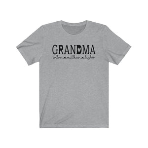 Personalized Grandma shirt with grandkid's names, Best shirt for Grandma