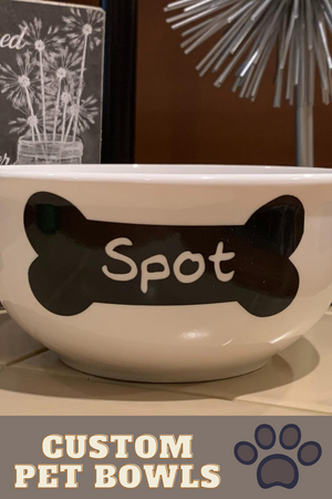 Personalized Dog Bowl or Cat Bowl