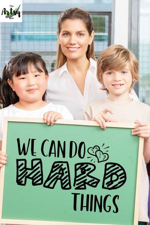We can do hard things decal, Classroom door decal, School decal, Positive affirmation decal, Positive quotes for the classroom
