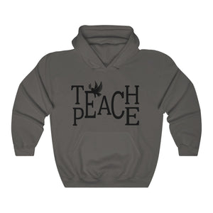 Teach Peace Unisex Hooded Sweatshirt, Teach peace Hoodie, Teacher hoodie, Peace hoodie