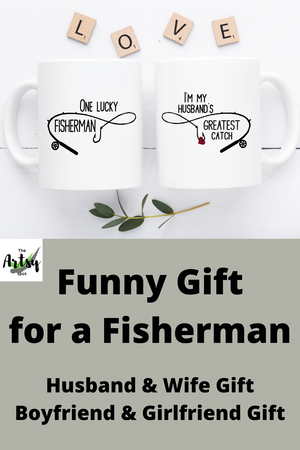 Funny Fisherman Gift for a husband, Couples mug set