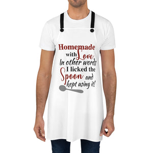 Homemade with Love Apron, funny apron, apron gift for a cook, gift for a baker, funny mom gift, Funny cooking apron, BBQ apron