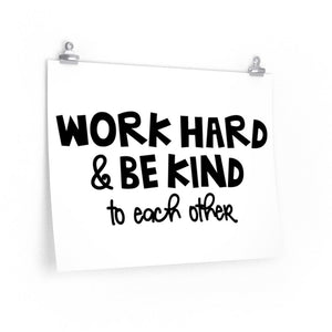 Be Kind poster, motivational school saying poster, School Office poster