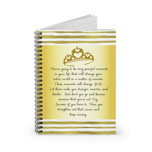 Straighten your crown Journal, Daughter of a King Notebook, Christian woman gift, bible study journal, bible journaling notebook, Christian friend gift, daughter gift