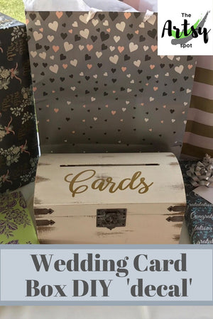 Wedding Cards Decal for DIY Card Box, Pinterest image