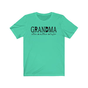 Personalized Grandma shirt with grandkid's names, Gift for Grandma