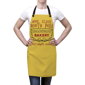 Mrs. Claus' North Pole Gingerbread Bakery, Christmas apron for a Christmas gift