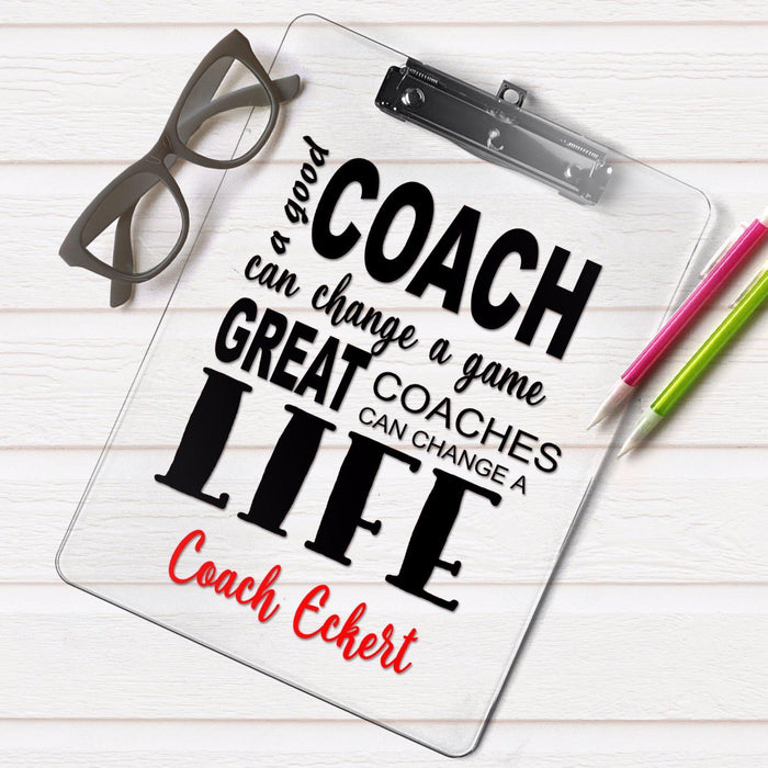 Coach Gift, Personalized Clipboard