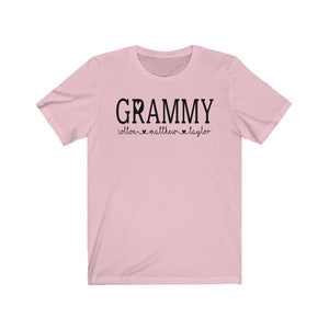 Personalized Grammy shirt with grandkid's names, Custom Grammy shirt, Gift for Grammy, shirt for Grammy, shirt for new Grandma 