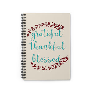 Grateful Thankful Blessed, Fall Notebook, Bible Study journal, bible journaling notebook