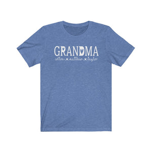 Personalized Grandma shirt with grandkid's names, Grandma shirt with kid's names