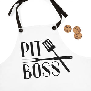 Pit Boss Apron, BBQ apron, Man's BBQ gift, BBQ master apron, Men's bbq gift idea, men's apron, man's cooking gift, Father's day gift