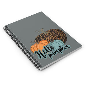 Hello pumpkin journal, fall journal, fall notebook, fall gift for a friend