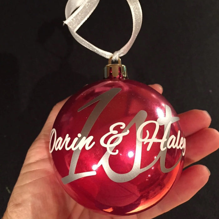 1st Christmas together ornament