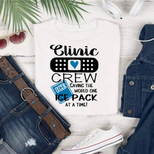 Funny Clinic Crew shirt - The Artsy Spot
