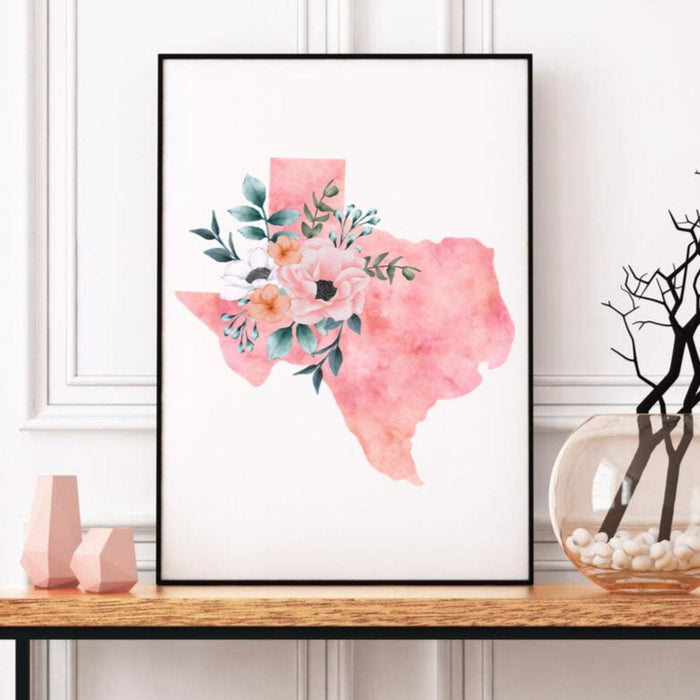Texas Home State Poster