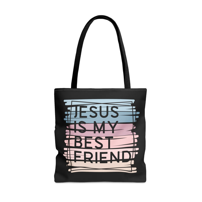 Jesus is my best friend tote bag, Bible book bag