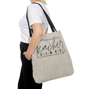 Trendy Teacher Vibes Tote Bag