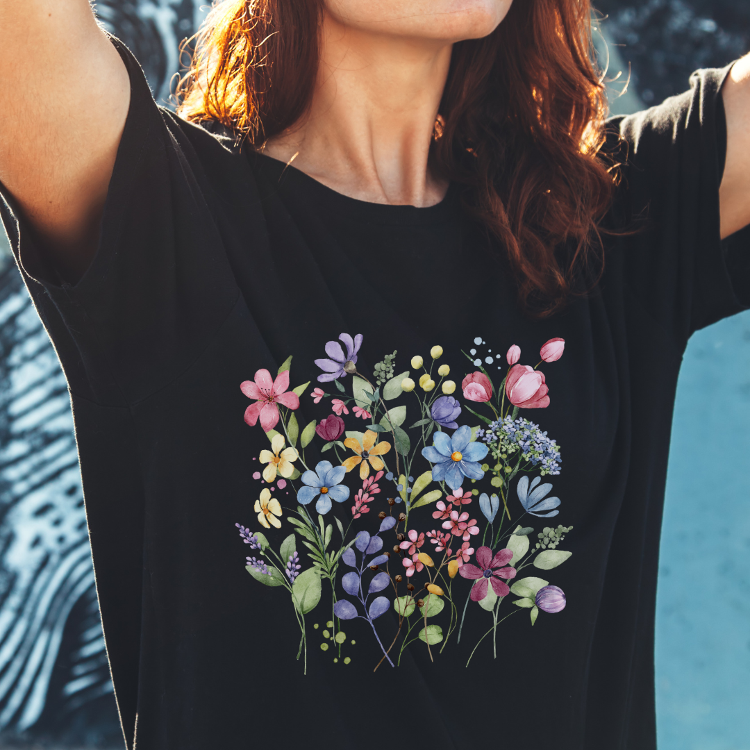 Wild Flowers Shirt Wildflower Tshirt Floral Shirt Botanical Shirt