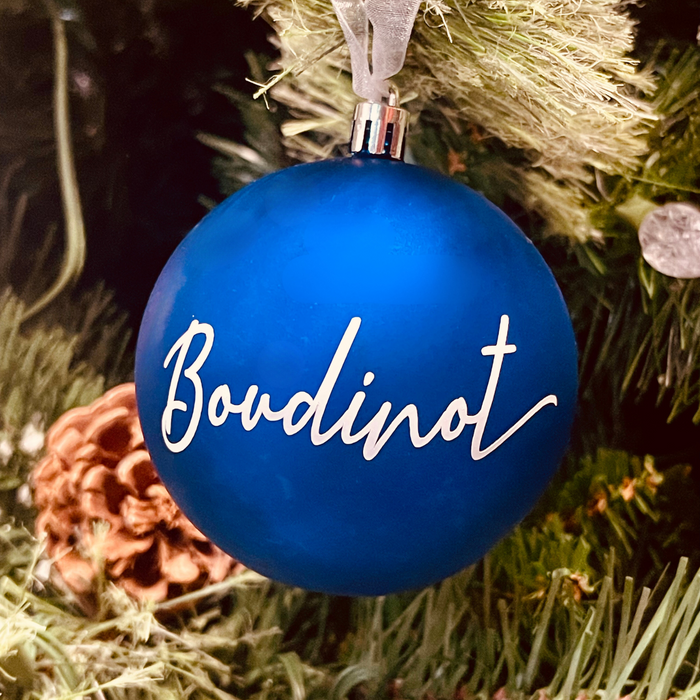 Personalized Christmas Ornament with script name and date option