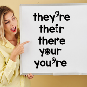 There They're Their Decal, Your You're decal, Teaching aid, Writing aid, back to school decor