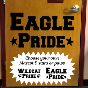 School mascot decal, School Pride Decal, eagle pride decal