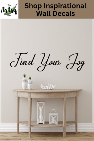 Find your joy decal, joy in the journey, choose joy decal, inspirational joy quote, wall decal