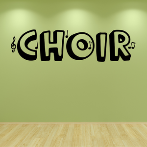 Choir decal, Choir classroom decor, Choir wall decor, Music classroom