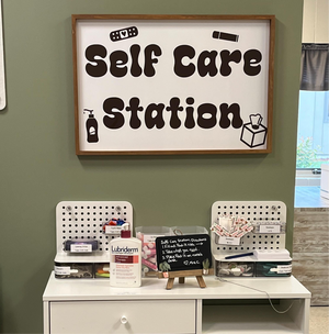 Self care station, decal, school nurse office decor