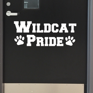 School mascot decal, School Pride Decal, wildcat pride, jaguar, tiger, lion, cougar, eagle, mustang, bear, back to school decor