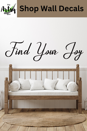 Find your joy decal, joy in the journey, choose joy decal, inspirational quote, wall decal