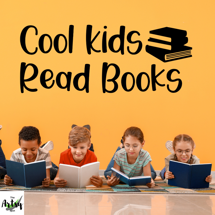 Cool Kids Read Books Decal