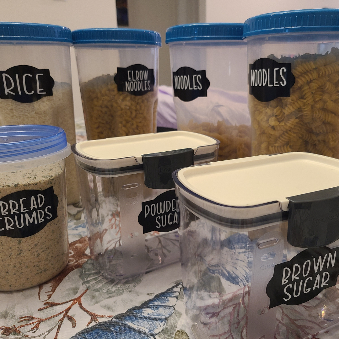 Custom Pantry labels, Personalized Kitchen storage labels, pantry ...