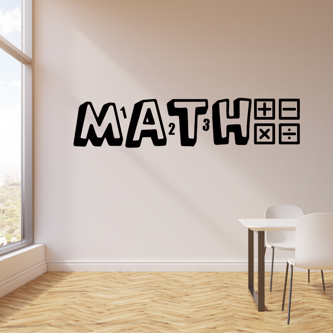 Math decal, Math Teacher, Classroom door Decal – The Artsy Spot