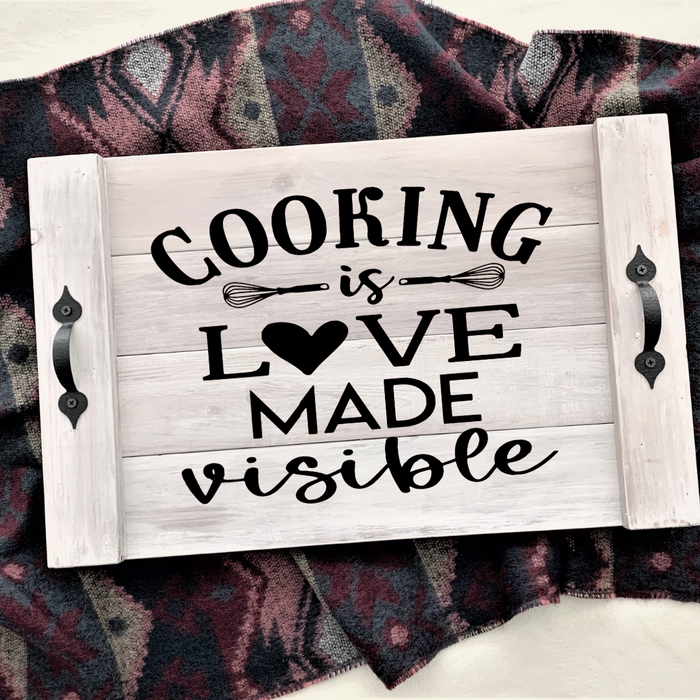 Cooking is love made visible decal