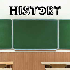 history decal, history class decor, high school classroom decor
