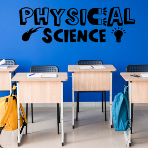 Physical science decal, Science classroom decor, Science teacher