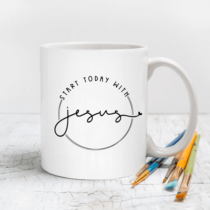 Start Today with Jesus Mug