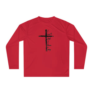 I can't but I know a guy shirt, Unisex Performance Long Sleeve Shirt, Moisture wicking Christian shirt, Religious shirt