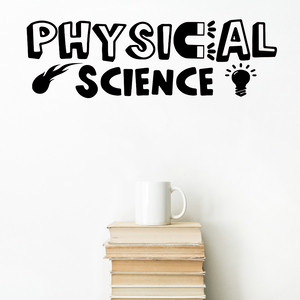 Physical science decal, Science classroom decor, Science teacher, Classroom decor