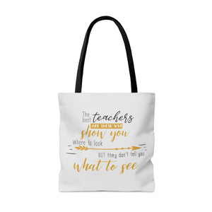 The best teachers quote, Teacher book bag