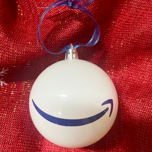 Amazon Smile ornament, Amazon Christmas ornament, gift for Amazon employee