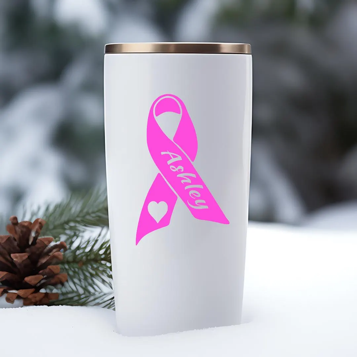 Pink Ribbon Breast Cancer Decal